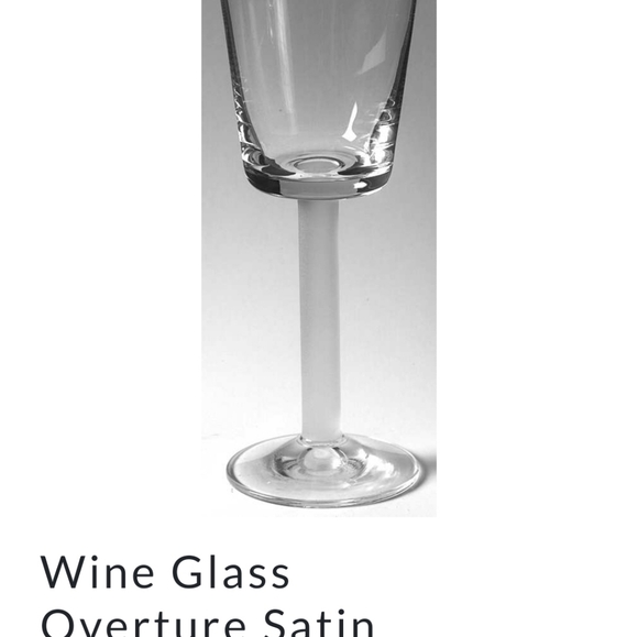 Mikasa Overture Satin wine glasses, set of 6, frosted stem, no cracks or chips - Picture 5 of 5